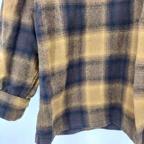 ペンドルトン PENDLETON 60s~70s PURE VIRGIN WOOL オンブレチェック ダブルフラップポケット ボードシャツ メンズ import:L