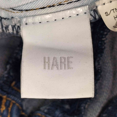 ハレ HARE ヘムタックフレアデニムパンツ レディース
