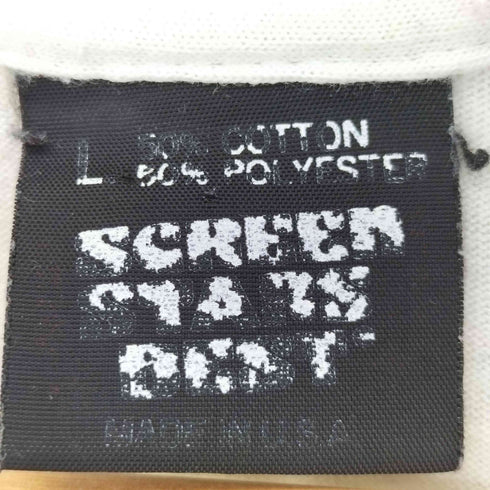 90s USA製 SCREEN STARSボディアート プリント クルーネック 半袖 Tシャツ シングルステッチ コピーライト1992 メンズ import:L