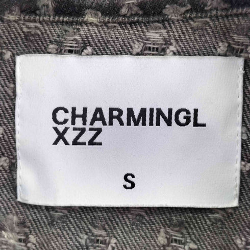 CHARMINGL XZZ デザインブラックデニムジャケット レディース import:S