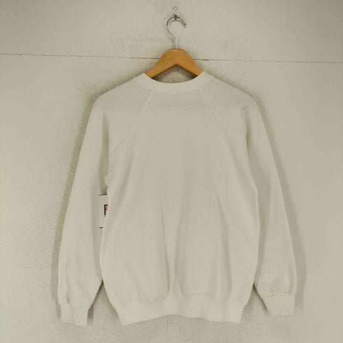 ヘインズ Hanes 80s USA製 フロントプリントラグランスウェット メンズ M