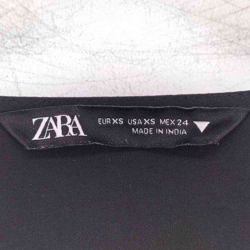 ザラ ZARA ギャザー ティアードワンピース レディース