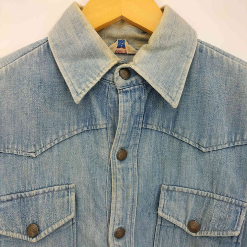 リーバイス Levis 70s SPORTSWEAR 三角タグ ダブルポケット 長袖 デニム ウエスタンシャツ メンズ 151/2