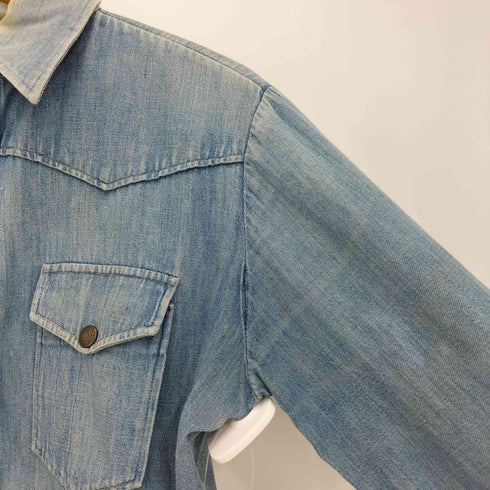 リーバイス Levis 70s SPORTSWEAR 三角タグ ダブルポケット 長袖 デニム ウエスタンシャツ メンズ 151/2