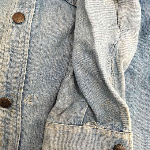 リーバイス Levis 70s SPORTSWEAR 三角タグ ダブルポケット 長袖 デニム ウエスタンシャツ メンズ 151/2