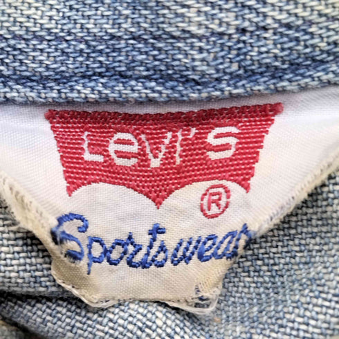 リーバイス Levis 70s SPORTSWEAR 三角タグ ダブルポケット 長袖 デニム ウエスタンシャツ メンズ 151/2