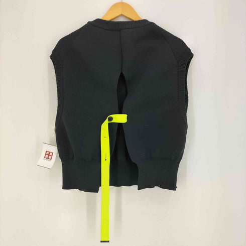 ネーム Name. 20SS POLYESTER SLIT-BACK KNIT VEST レディース