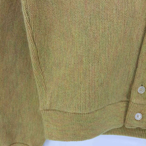 ブレント BRENT 60s~70s 吹き出しタグ アクリル Vネックカーディガン メンズ import:L