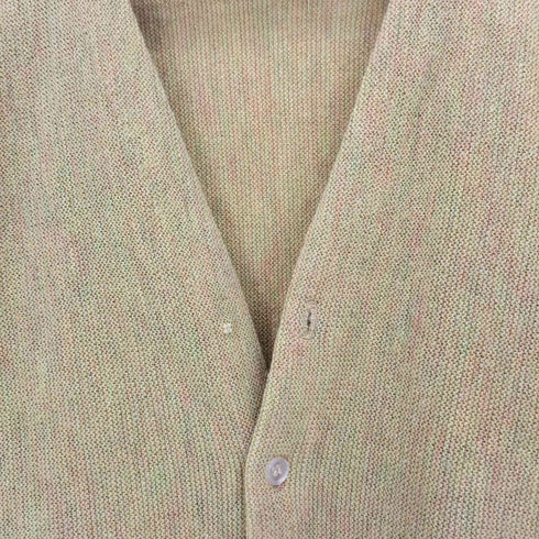 ブレント BRENT 60s~70s 吹き出しタグ アクリル Vネックカーディガン メンズ import:L