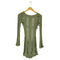 JADED LONDON ダメージデザインニットワンピース import レディース S
