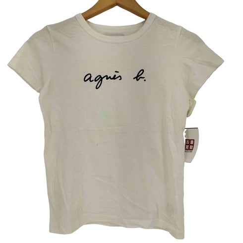 アニエスベー agnes b. PARIS ロゴ プリント Tシャツ レディース JPN:1