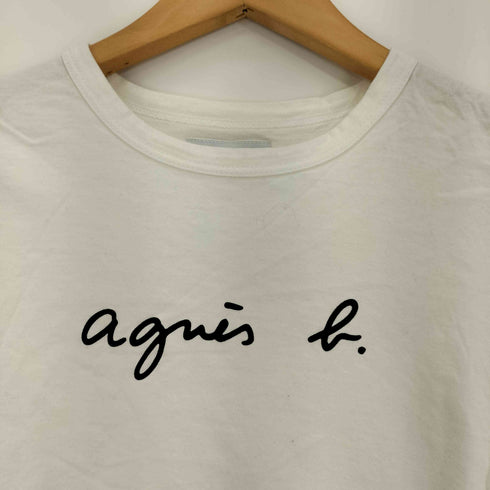 アニエスベー agnes b. PARIS ロゴ プリント Tシャツ レディース JPN:1