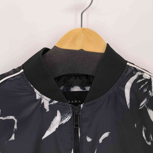 ザラ ZARA フラワーデザイン ブルゾン メンズ import:L