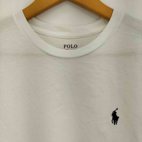 ポロラルフローレン POLO RALPH LAUREN ポニー刺繍 コットン クルーネック 半袖Tシャツ レディース import:S