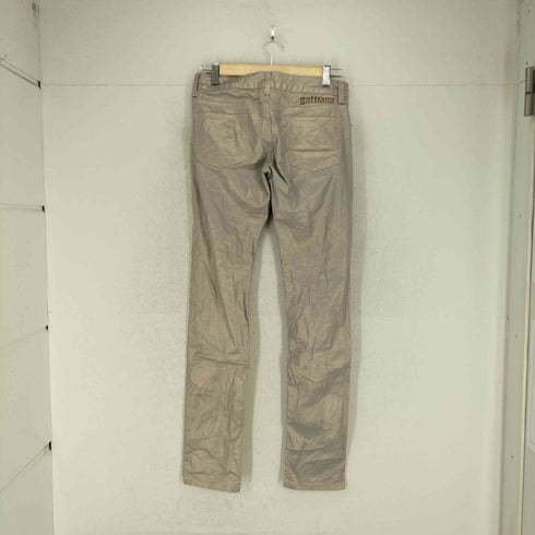 ジョンガリアーノ JOHN GALLIANO メタリックスキニーパンツ レディース 28