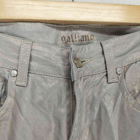 ジョンガリアーノ JOHN GALLIANO メタリックスキニーパンツ レディース 28