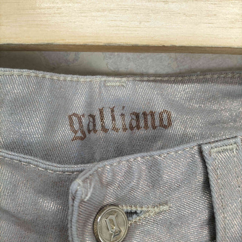 ジョンガリアーノ JOHN GALLIANO メタリックスキニーパンツ レディース 28