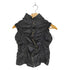 SHADOWS&DUST lamb leather ラムレザーギャザージップベスト レディース