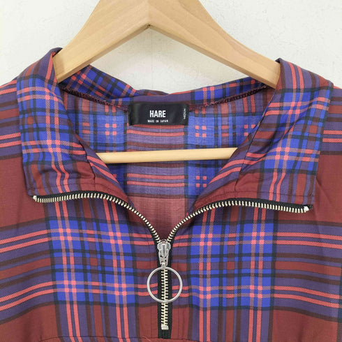 ハレ HARE ハーフZIPタータンチェックプルオーバー メンズ JPN:M