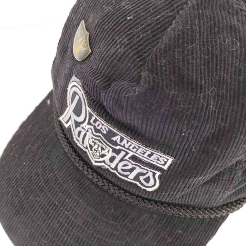 Los Angeles Raiders 90s ブランドロゴ刺繍 コーデュロイキャップ メンズ ONE SIZE