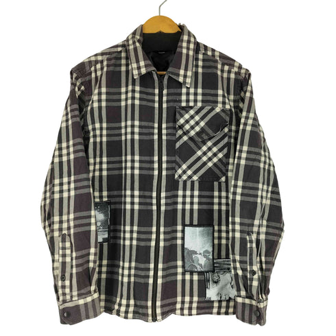 ディーゼル DIESEL チェック柄 ジップアップ シャツ メンズ