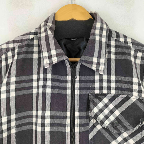ディーゼル DIESEL チェック柄 ジップアップ シャツ メンズ