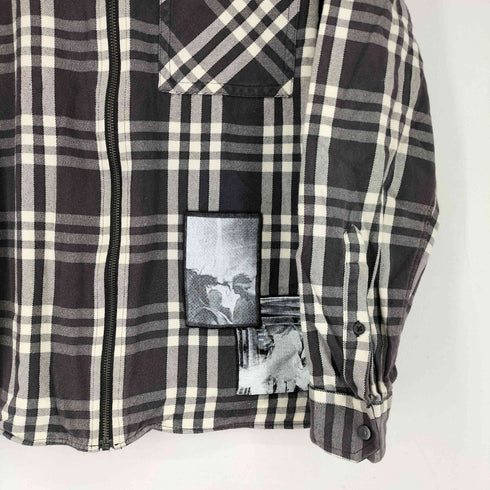 ディーゼル DIESEL チェック柄 ジップアップ シャツ メンズ