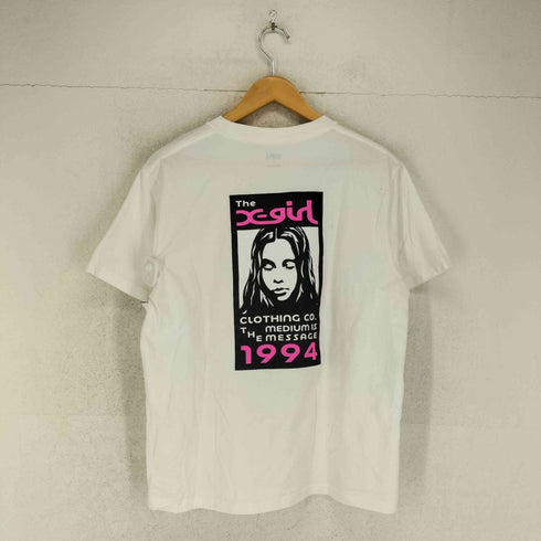エックスガール X-girl BOX LOGO AND FACE S/S TEE レディース L
