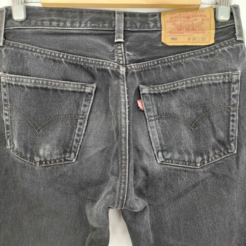 リーバイス Levis 90-00S メキシコ製 501 ボタン裏刻印547 後染め ボタンフライ ストレート デニムパンツ 脇割 メンズ W30L32