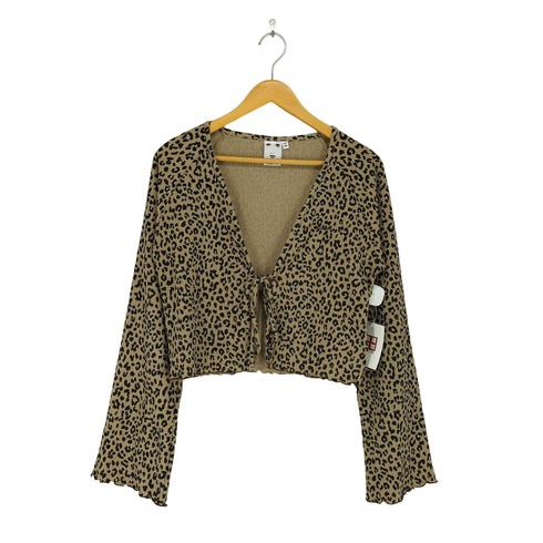 エックスガール X-girl SHIRRED CREPE CARDIGAN レディース M