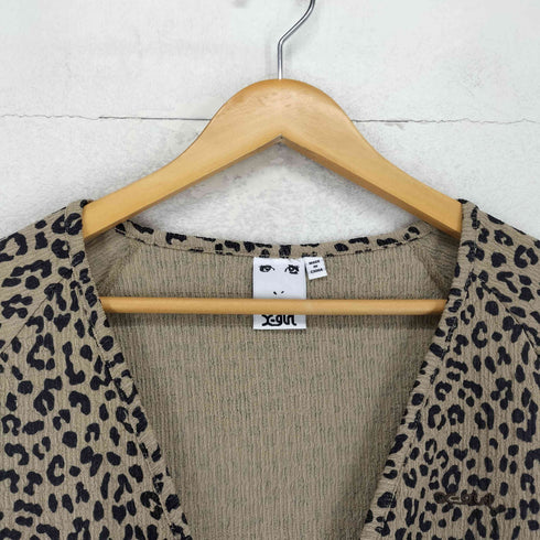 エックスガール X-girl SHIRRED CREPE CARDIGAN レディース M
