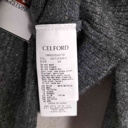 セルフォード CELFORD スパークルミニニットワンピースセット レディース 36