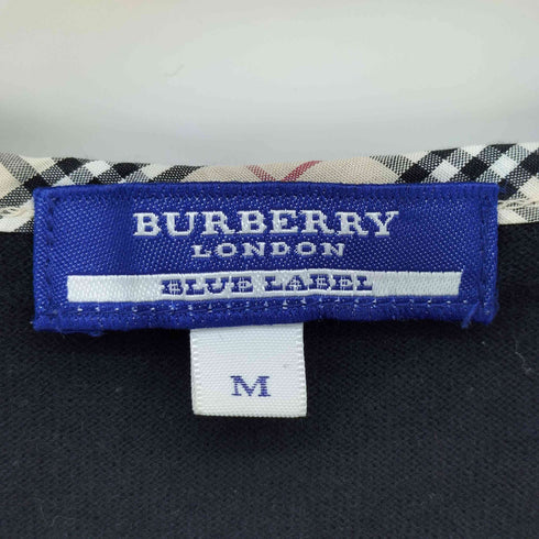 バーバリーブルーレーベル BURBERRY BLUE LABEL 襟 ノバチェック 七分袖 カーディガン レディース import:M