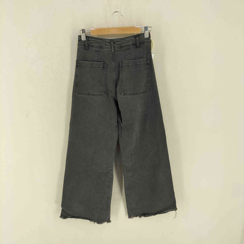 ザラ ZARA the marine straight カットオフ ワイドブラックデニム パンツ メンズ EUR 36
