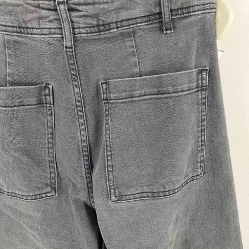 ザラ ZARA the marine straight カットオフ ワイドブラックデニム パンツ メンズ EUR 36