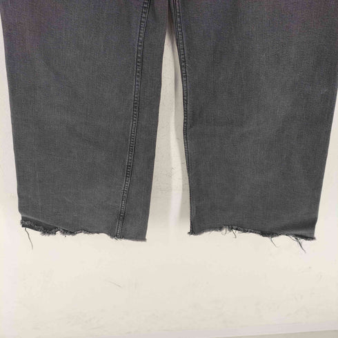 ザラ ZARA the marine straight カットオフ ワイドブラックデニム パンツ メンズ EUR 36