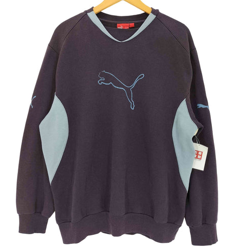 プーマ PUMA EU製 ロゴプリント Vネック スウェット メンズ import:XL
