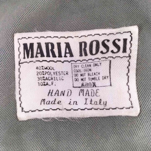MARIA ROSSI イタリア製 ハンドメイド ウール混 花柄 ギャザーデザイン ハット レディース
