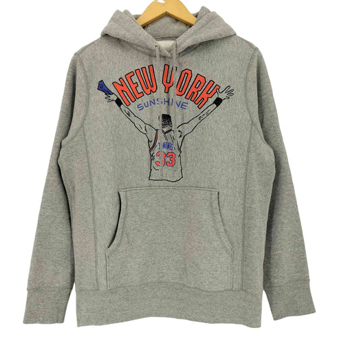NEW YORK SUNSHINE リバースウィーブ型 NBA プリント プルオーバーパーカー メンズ JPN:S