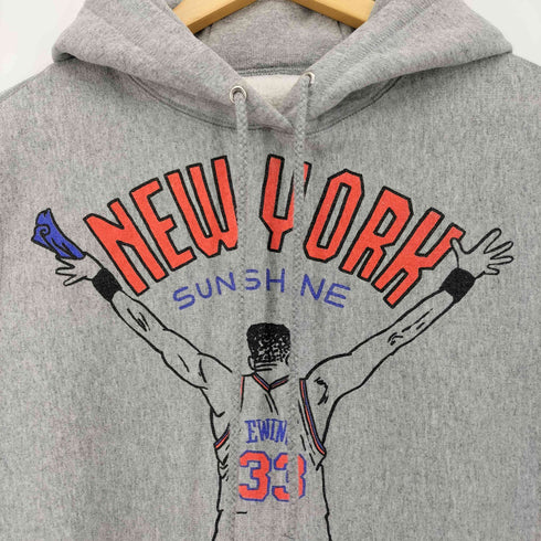 NEW YORK SUNSHINE リバースウィーブ型 NBA プリント プルオーバーパーカー メンズ JPN:S