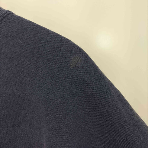 ギャップ Gap OLD 90s USA製 紺 デカタグ プリント クルーネック スウェット ボックスシルエット メンズ import:L