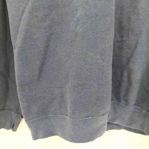 ギャップ Gap OLD 90s USA製 紺 デカタグ プリント クルーネック スウェット ボックスシルエット メンズ import:L