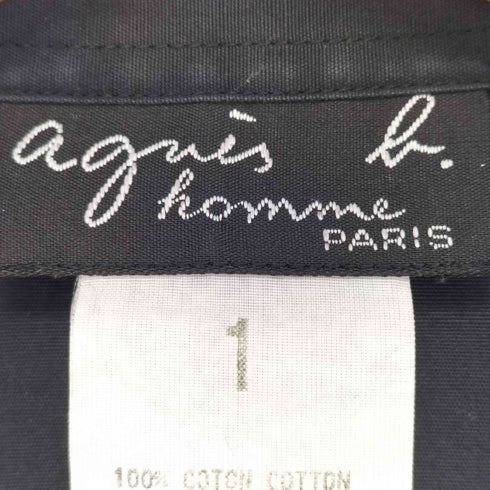 アニエスベーオム Agnes b.homme OLD 日本製 プレーンシャツ メンズ JPN:1