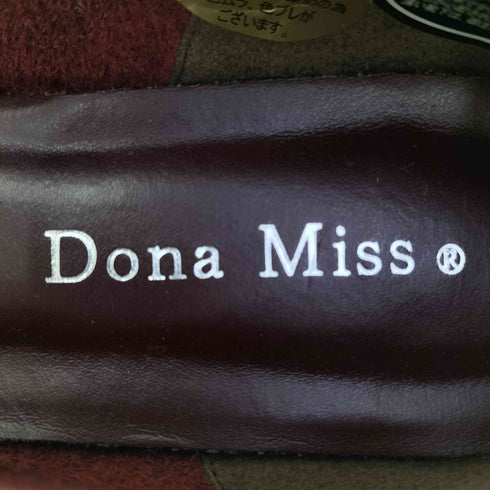 Dona Miss 花コサージュ スクエアトゥ レザーパンプス レディース JPN:23.5