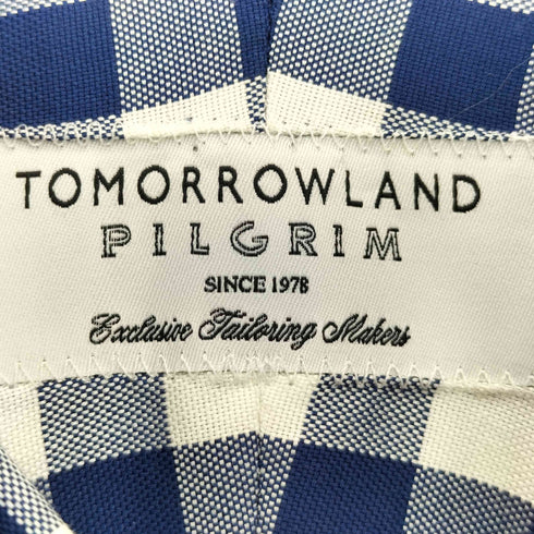 トゥモローランド TOMORROWLAND ギンガムチェック ボタンダウンシャツ メンズ 38