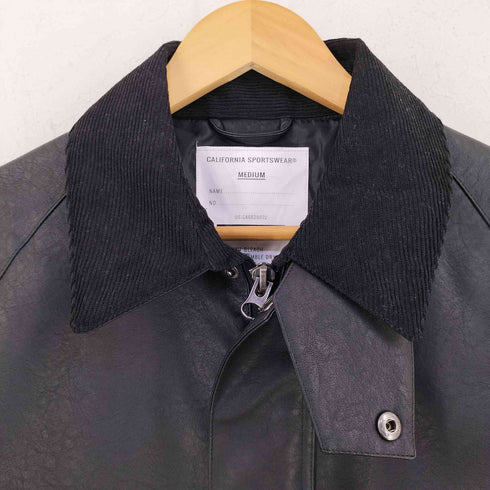 CALIFORNIA SPORTSWEAR フェイクレザー カバーオール メンズ M