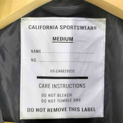 CALIFORNIA SPORTSWEAR フェイクレザー カバーオール メンズ M