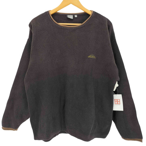 クイックシルバー Quiksilver 90-00S ロゴ刺繍 ロールネック ニット メンズ JPN:L