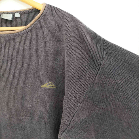 クイックシルバー Quiksilver 90-00S ロゴ刺繍 ロールネック ニット メンズ JPN:L