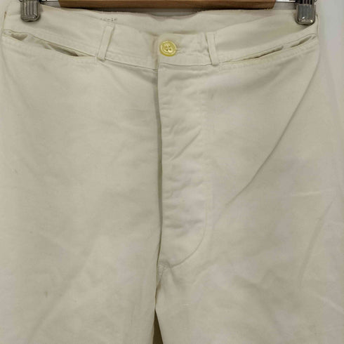 ユーエスネイビー U.S.NAVY 50-60S 米海軍 猫目ボタン コットン セーラーパンツ ボタンフライ トラウザー メンズ W